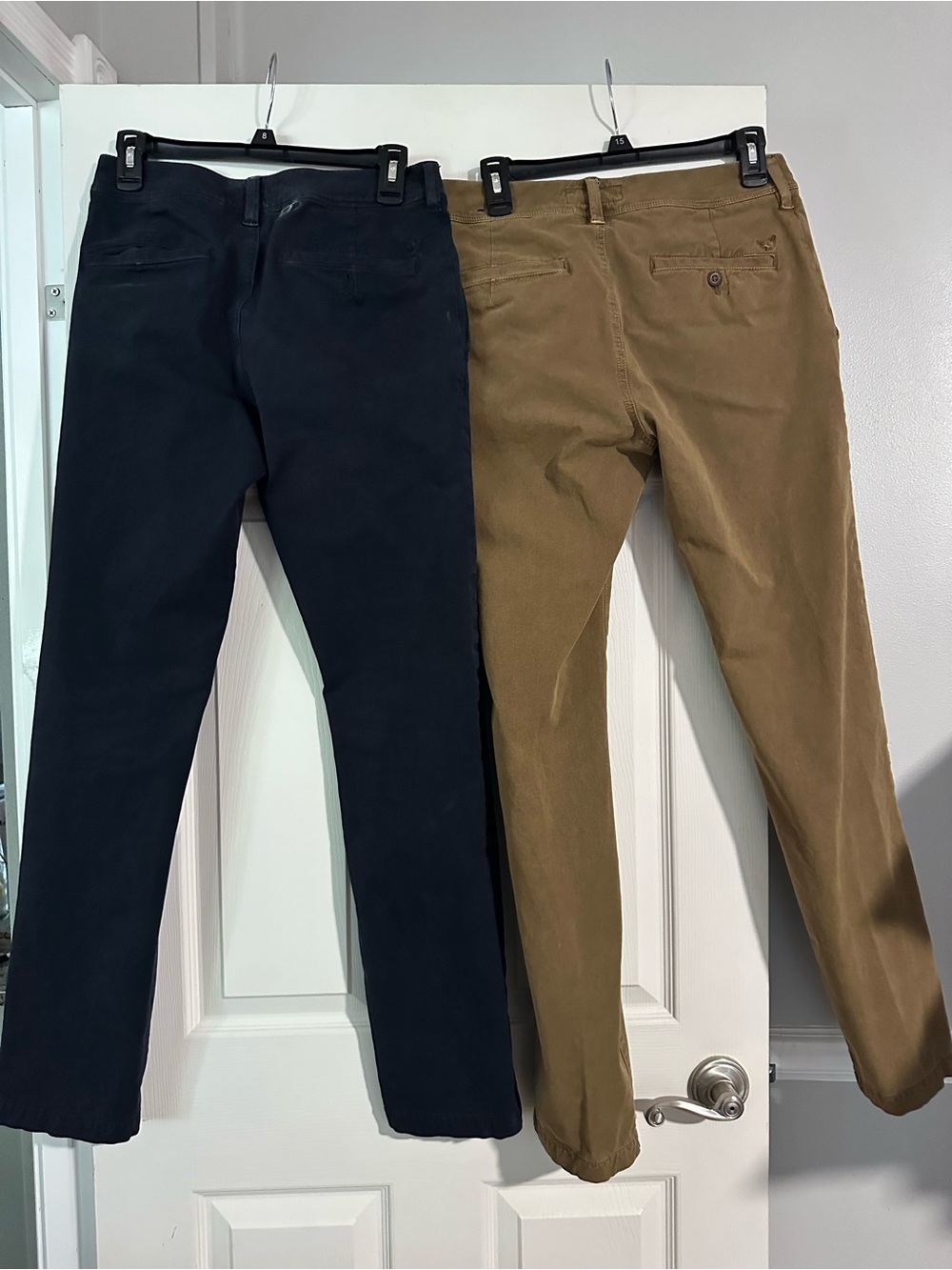 American Eagle 360 Extreme Flex Slim Chino Pants Bundle Size 28/32 Tan Navy - Picture 5 of 9